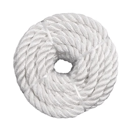 Koch Industries Koch Industries 1/4 in. D X 100 ft. L White Twisted Nylon Rope 5210836